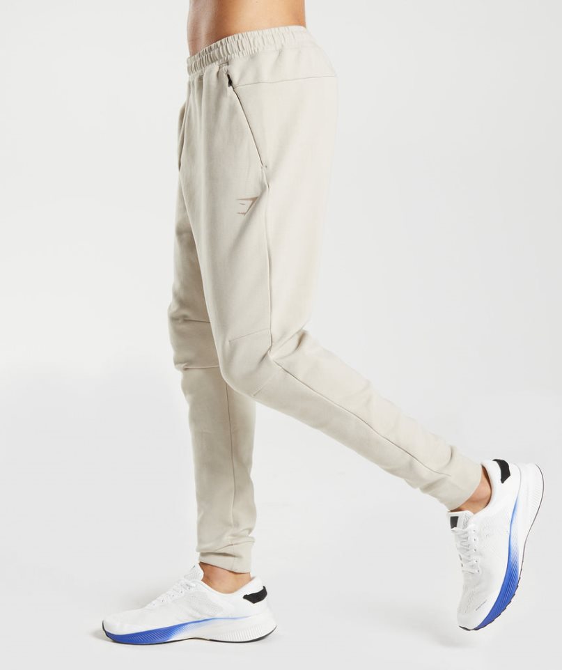 Men's Gymshark Rest Day Knit Jogger Cream | CA 8NA603